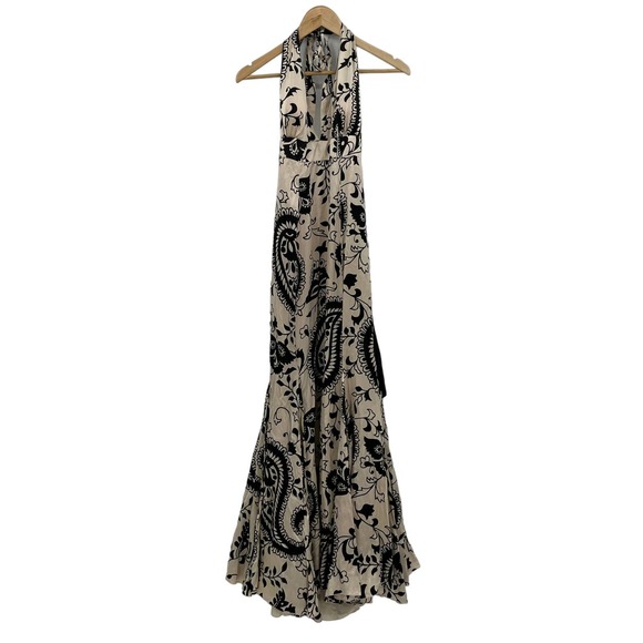 Arden B Dresses & Skirts - Y2k Vintage Arden B 100% Silk Halter Maxi Dress Paisley Gown Small